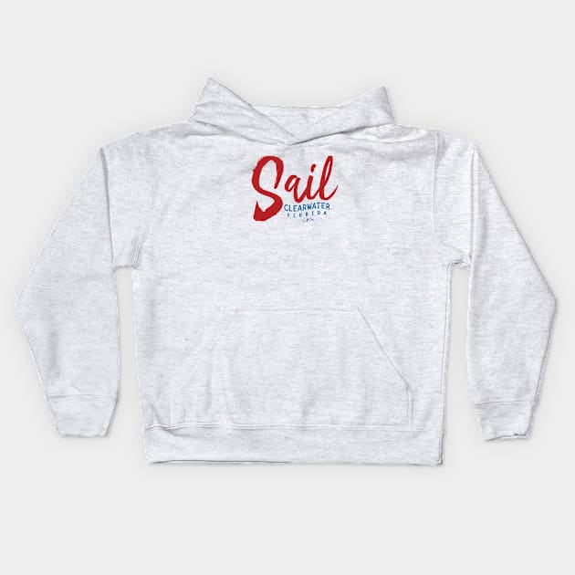 Sail Clearwater, Florida Kids Hoodie by jcombs